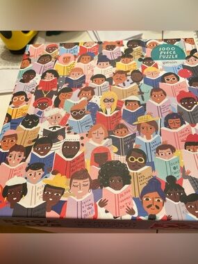 Galison 1000-Piece Colorful Readers Puzzle - Multicolor